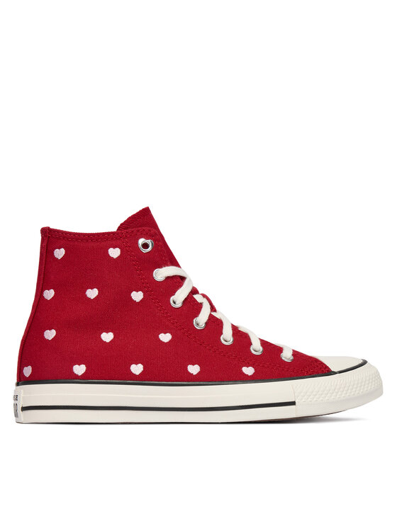 Converse Trampki Chuck Taylor All Star Hearts & Roses A19065C Czerwony