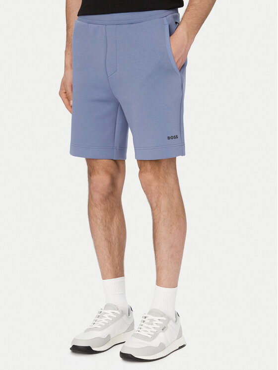 BOSS Szorty sportowe Jt Globe Short 50558970 Niebieski jasny Regular Fit