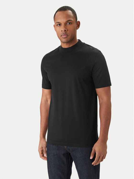 HUGO T-Shirt Dimersom 50542968 Czarny Slim Fit