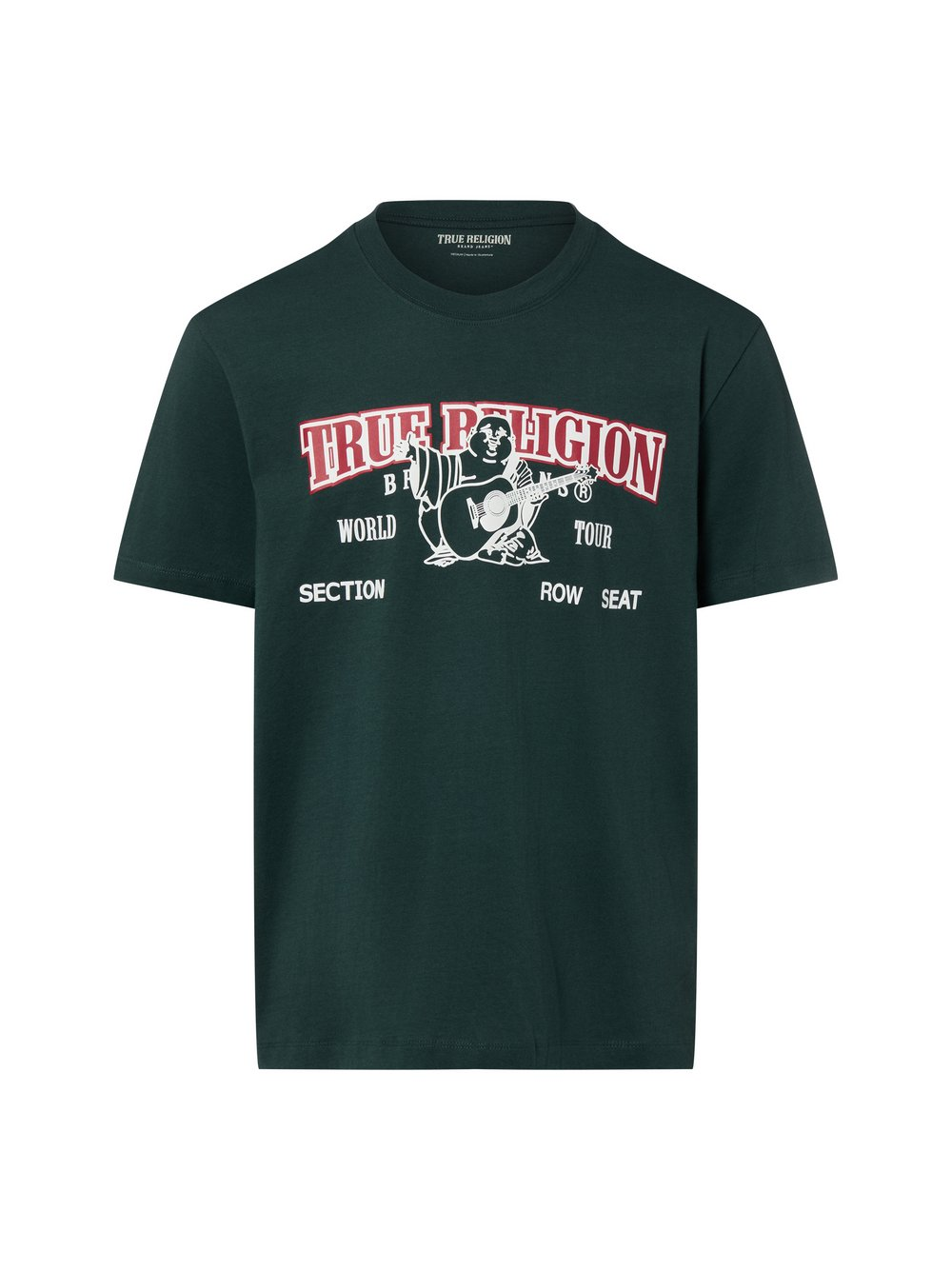True Religion Koszulka męska Mężczyźni Bawełna zielony, L