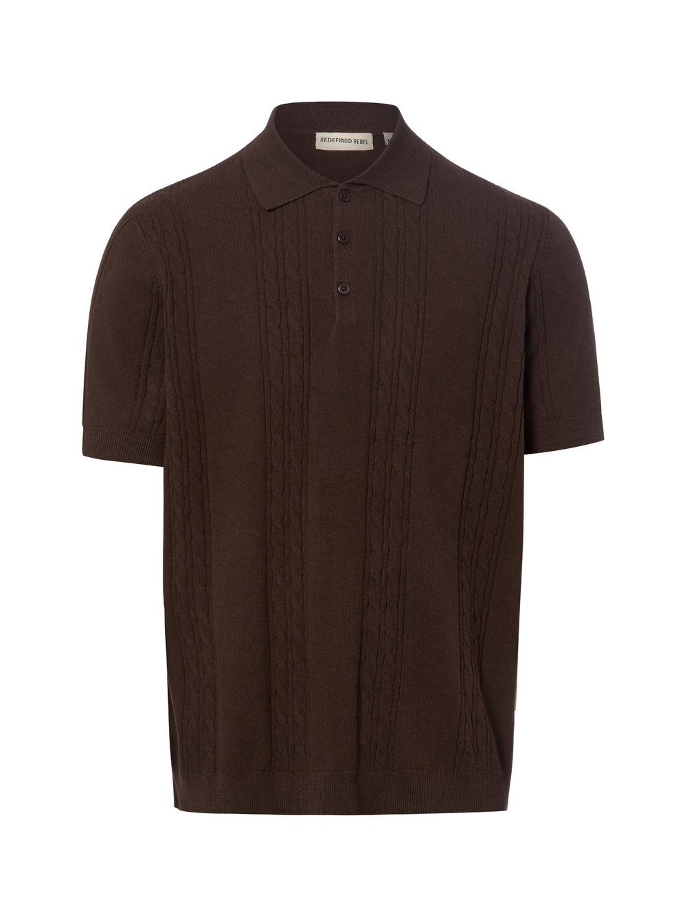 Redefined Rebel Męska koszulka polo - RRGriffin Mężczyźni brązowy, XXL