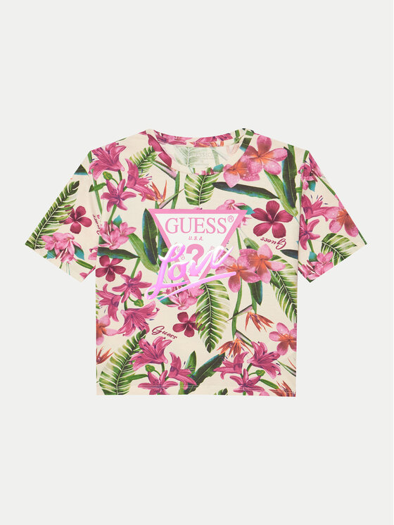 Guess T-Shirt J5GI10 K6YW4 Kolorowy Regular Fit