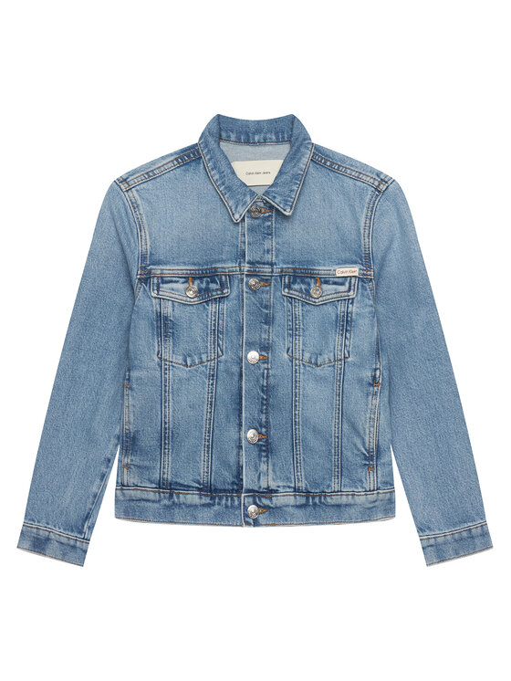 Calvin Klein Jeans Kurtka jeansowa IU0IU00726 Niebieski Regular Fit