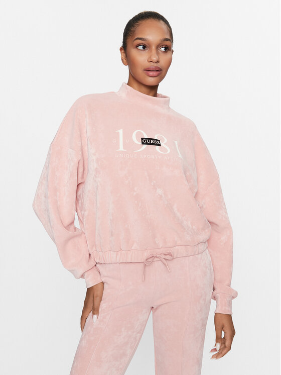 Guess Bluza Aleta V3BQ00 KBC00 Różowy Regular Fit