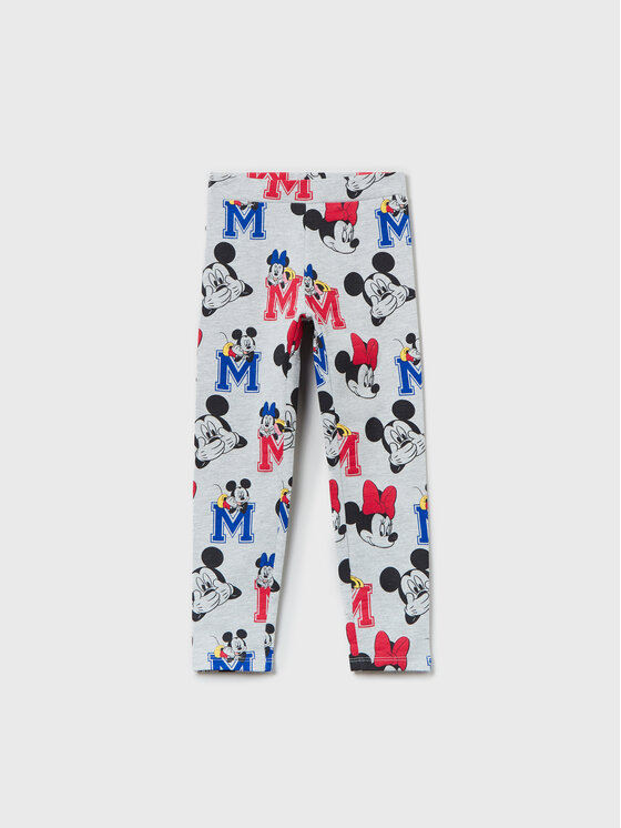 OVS Legginsy MICKEY & FRIENDS 1614975 Szary Slim Fit