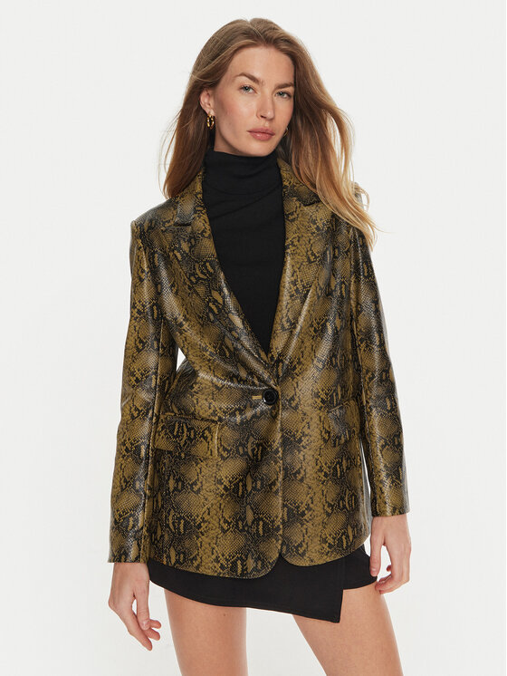 Sisley Marynarka 2S6VLW029 Brązowy Regular Fit
