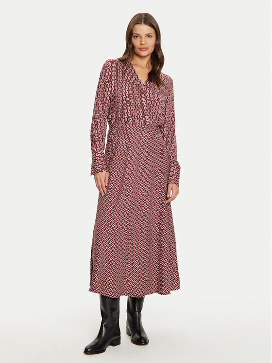 Tatuum Sukienka koszulowa Debera T2422.197B Czerwony Regular Fit