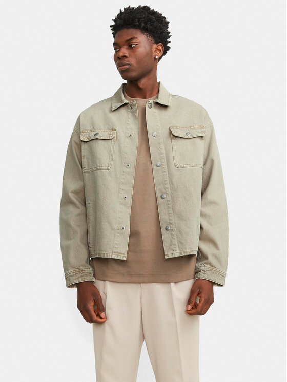 Jack & Jones Kurtka jeansowa Chase 12249029 Beżowy Loose Fit