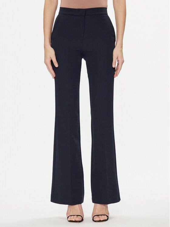 Maryley Spodnie materiałowe 24EB587/43BL Granatowy Relaxed Fit