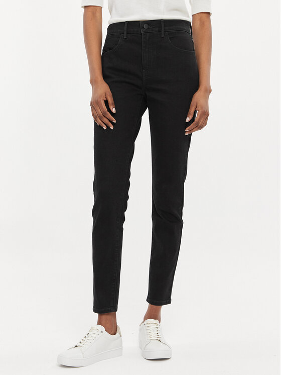 Wrangler Jeansy Arachne 112332390 Czarny Skinny Fit