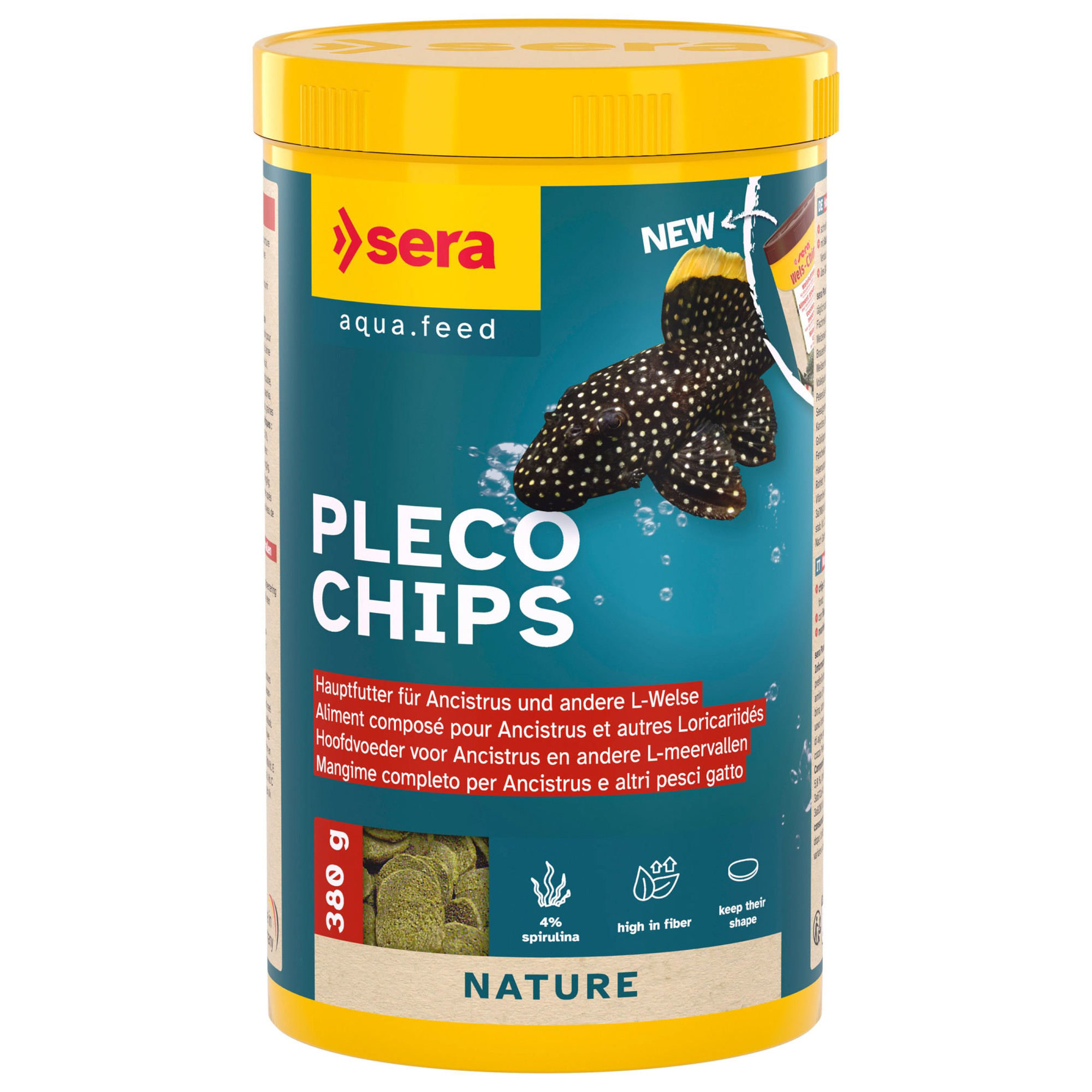 sera Wels-Chips, pokarm dla ryb sumokształtnych - Opakowanie ekonomiczne: 2 x 1 litr