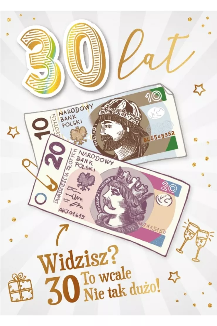 Karnet Urodziny 30
