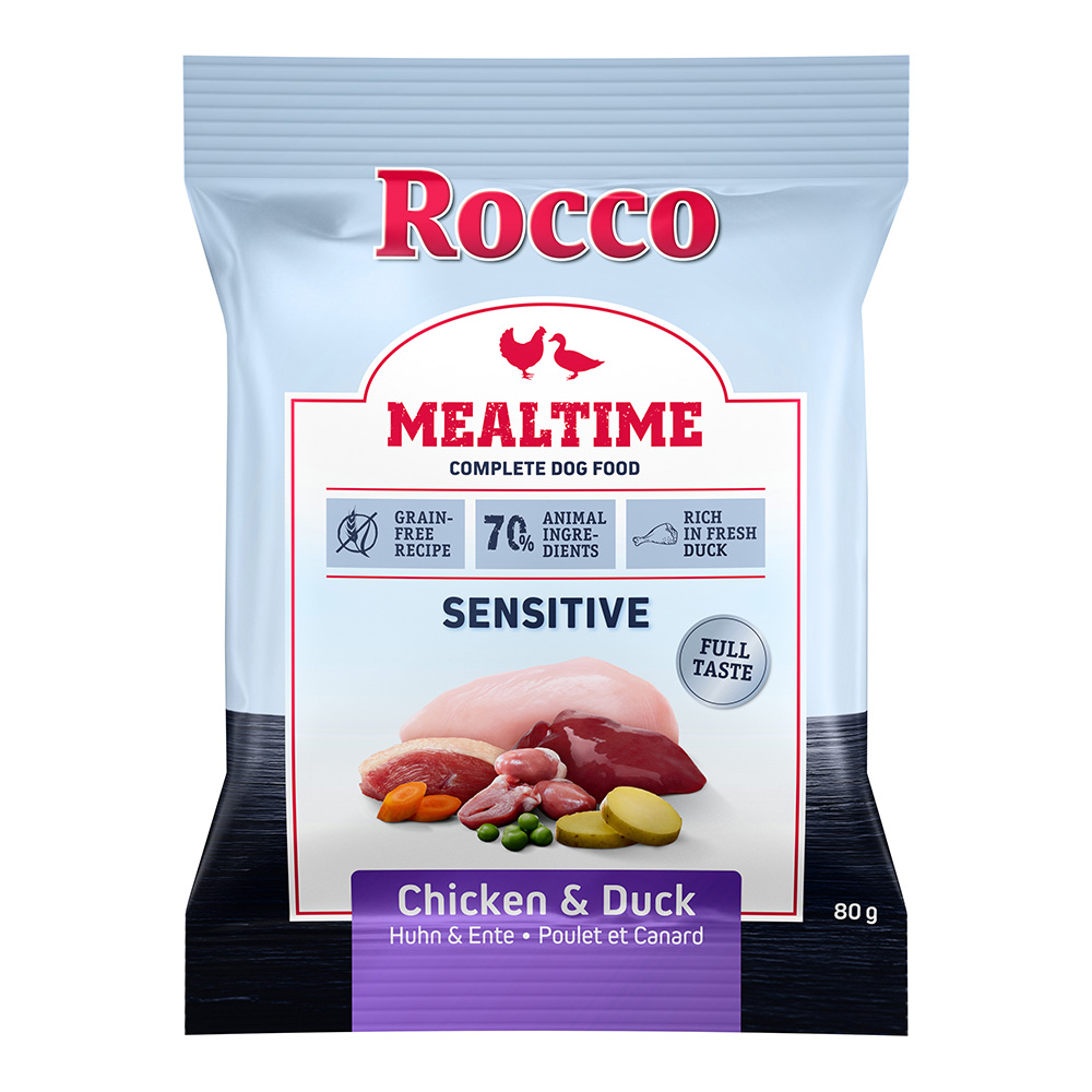 Rocco Mealtime Sensitive, kurczak i kaczka - 80 g miniaturka