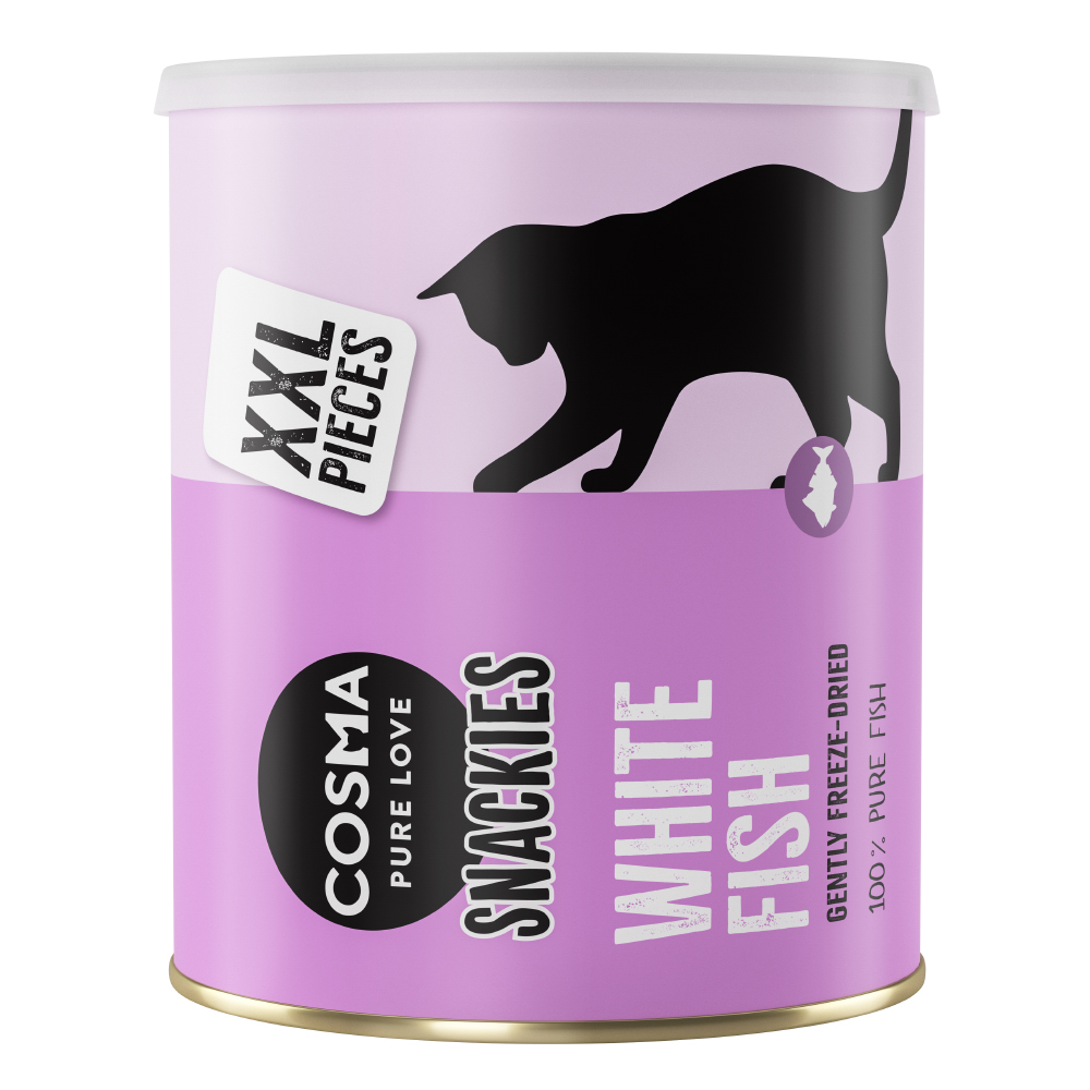 Pakiet Cosma snackies XXL Maxi Tube Przysmak liofilizowany, 3 tubki - Białoryb, 330 g