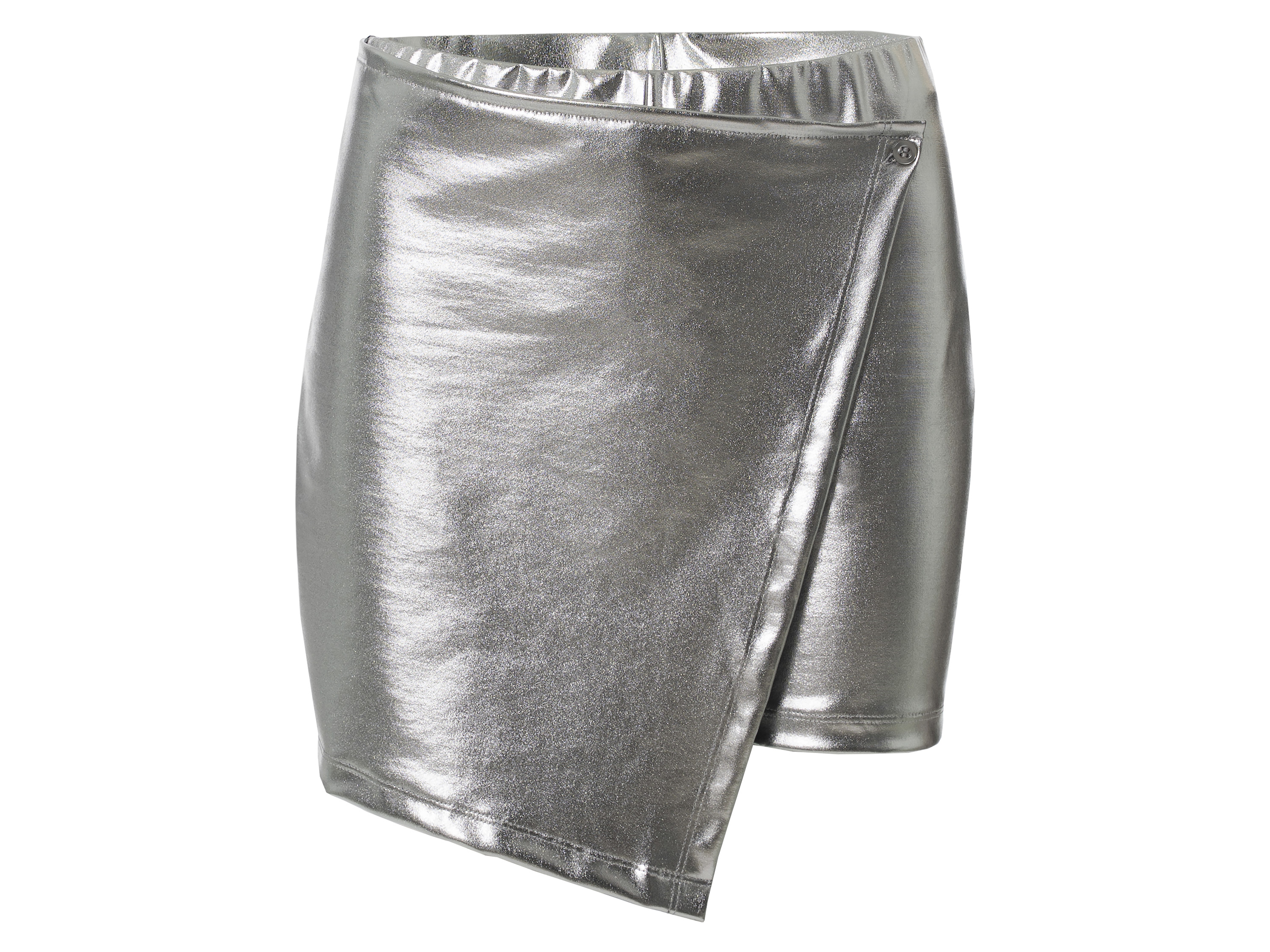 esmara® Spódnico-spodnie damskie z kolekcji kapsułowej, srebrny z metalicznym połyskiem (M (40/42))