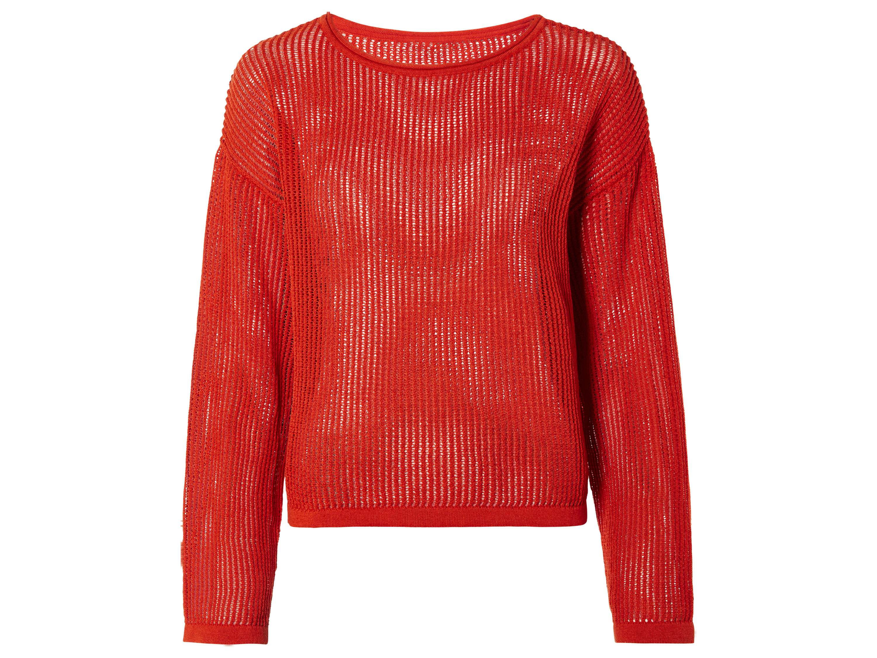 esmara® Sweter damski z okrągłym dekoltem (Czerwony, L(44/46)) miniaturka
