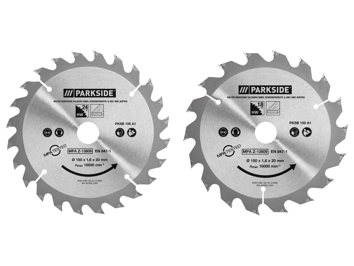 PARKSIDE® Tarcza do ręcznej pilarki tarczowej, 150 mm miniaturka