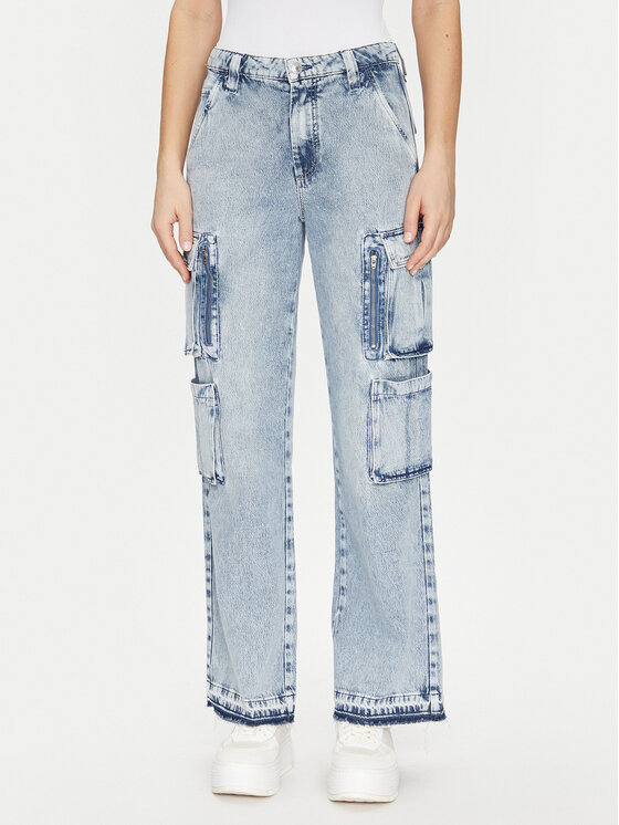 Guess Jeansy W5RA97 D5LG1 Niebieski Regular Fit