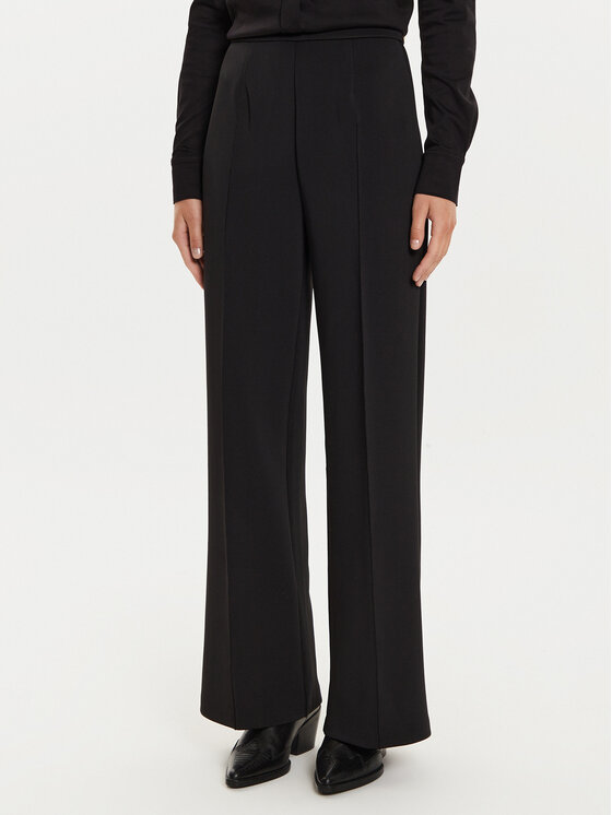 Calvin Klein Spodnie materiałowe K20K207647 Czarny Wide Leg