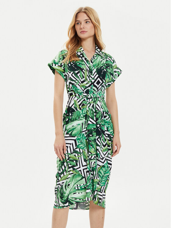 Joseph Ribkoff Sukienka letnia 242033 Zielony Regular Fit