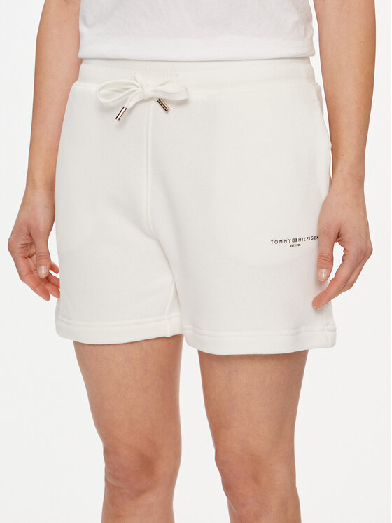 Tommy Hilfiger Szorty sportowe 1985 WW0WW38348 Écru
