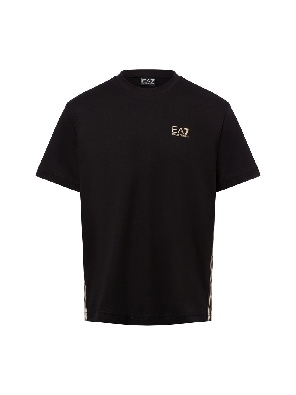 EA7 Emporio Armani Koszulka męska Mężczyźni Bawełna czarny, XXL