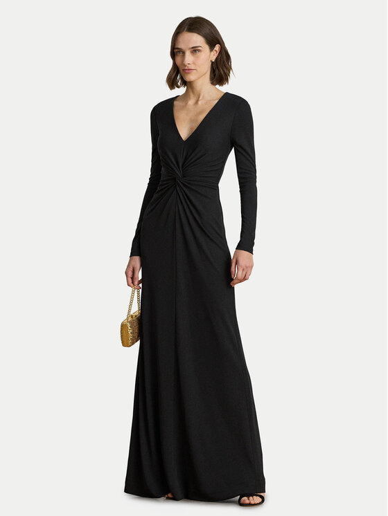 LAUREN RALPH LAUREN Sukienka wieczorowa 253981393002 Czarny Slim Fit