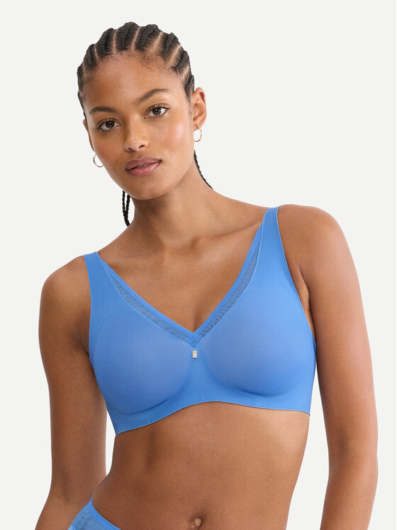 Triumph Biustonosz bezfiszbinowy True Shape Sensation 10218244 Niebieski