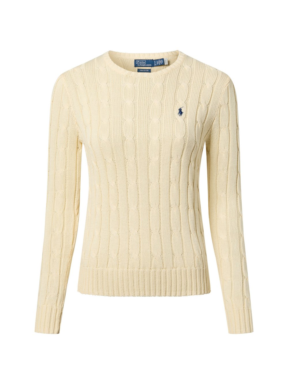 Polo Ralph Lauren Sweter damski z dzianiny Kobiety Bawełna żółty, L