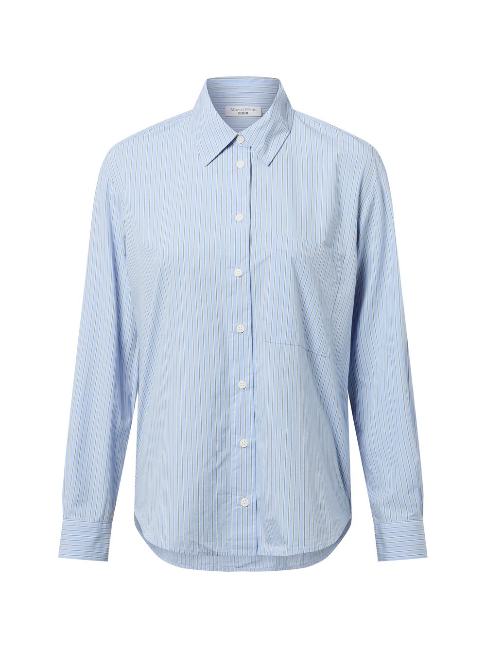 Marc O'Polo Denim Damska bluzka koszulowa Kobiety Bawełna niebieski, XS