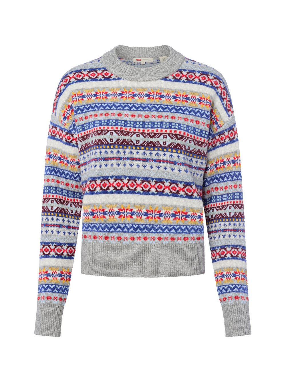 Levi's Sweter damski z dzianiny Kobiety niebieski|wielokolorowy|szary|czerwony, L