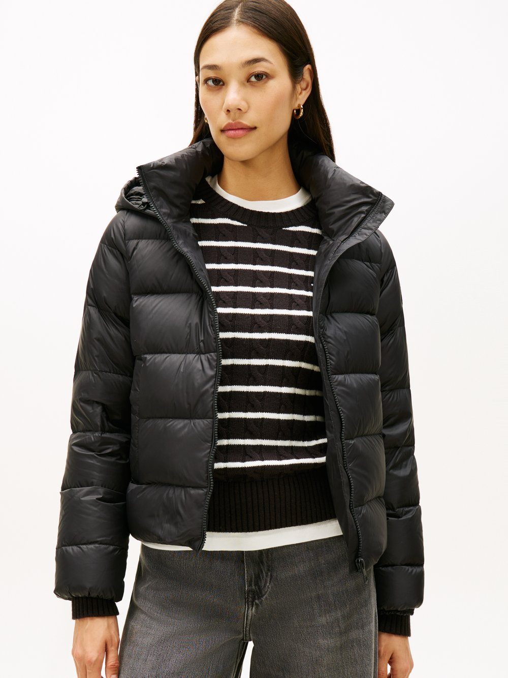 Tommy Hilfiger Damska kurtka pikowana Kobiety czarny, XXL