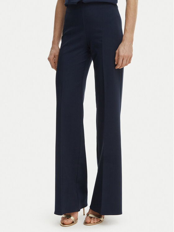 Rinascimento Spodnie palazzo CFC0127878003 Granatowy Wide Leg