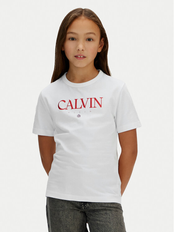Calvin Klein Jeans T-Shirt IG0IG03060 Biały Regular Fit