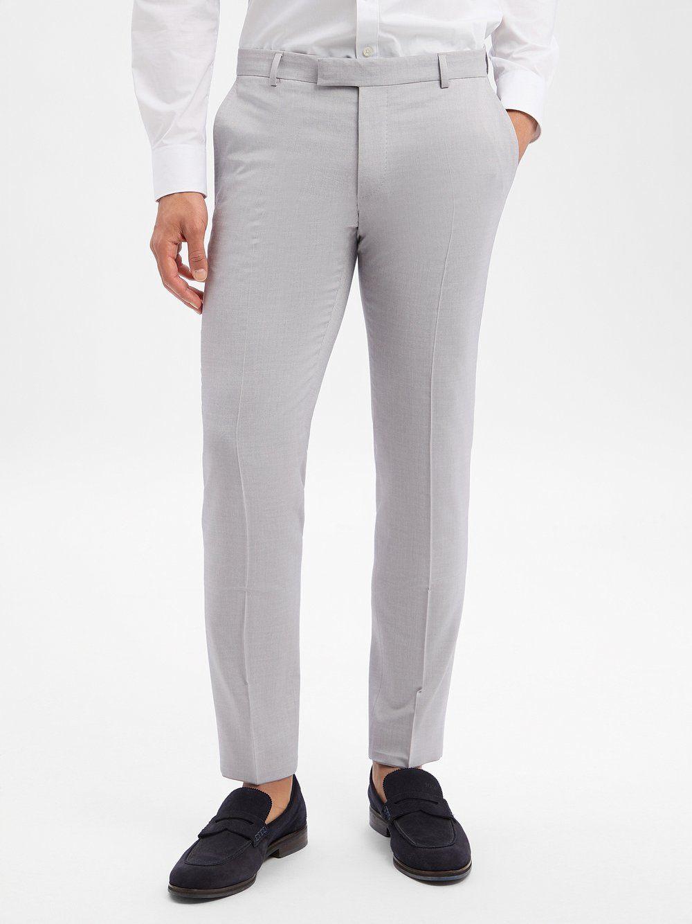 JOOP! Spodnie z zawartością wełny - Blayr Mężczyźni Slim Fit wiskoza szary, 50