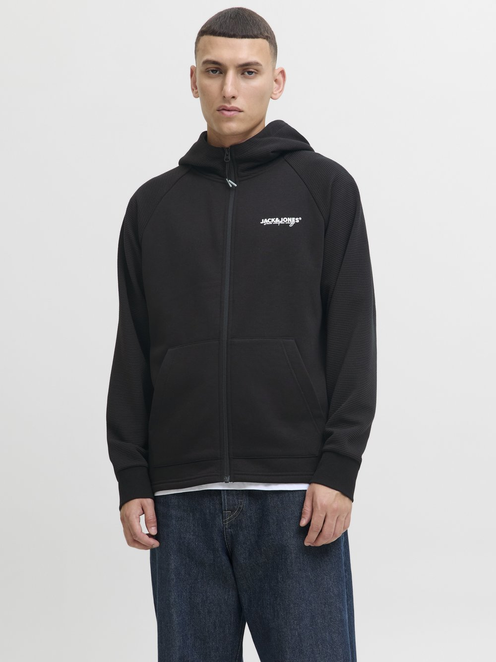 Jack & Jones Męska kurtka dresowa - JJThatcher Mężczyźni czarny, M