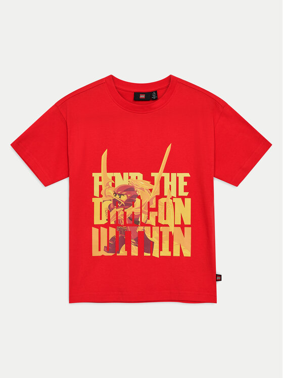 LEGO T-Shirt Ninjago 12011416 Czerwony Regular Fit