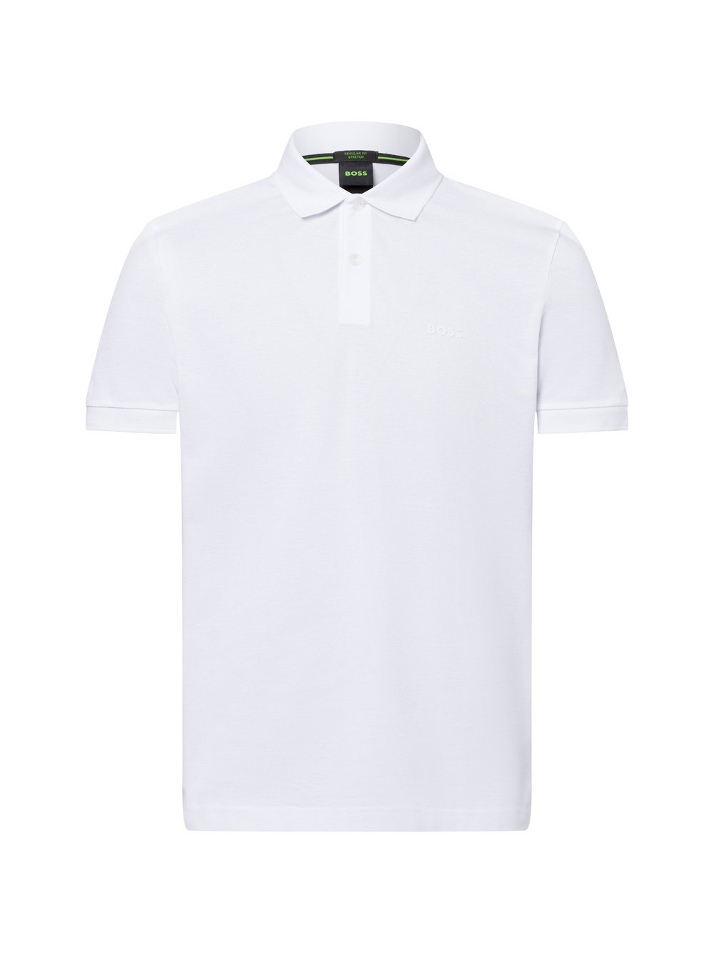 BOSS Green Męska koszulka polo - Pio 1 Mężczyźni Bawełna biały, XXL
