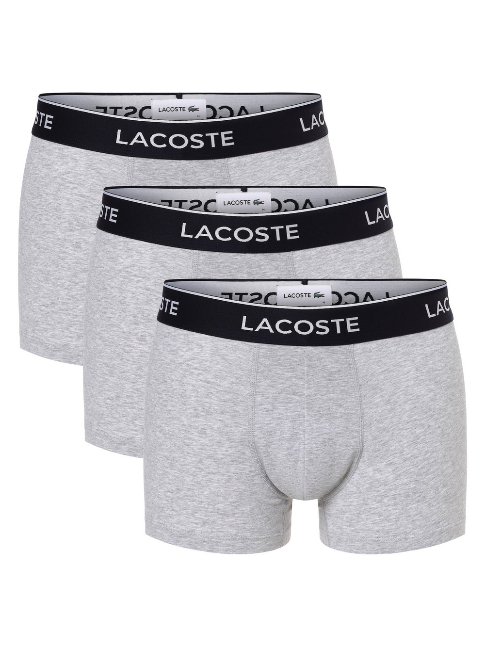 Lacoste Obcisłe bokserki pakowane po 3 szt. Mężczyźni Bawełna szary, XXL