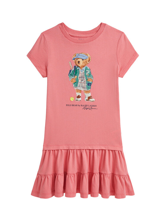 Polo Ralph Lauren Sukienka codzienna 312971130001 Różowy Regular Fit