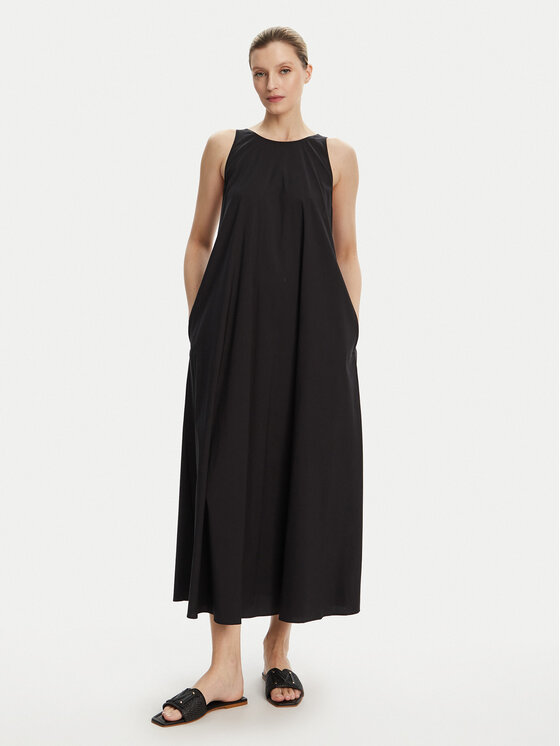 Max Mara Beachwear Sukienka letnia Romea 2516221019 Czarny Relaxed Fit