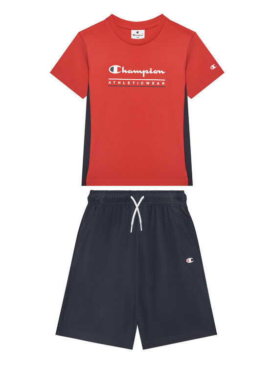 Champion Komplet t-shirt i spodenki 306992 Czerwony Regular Fit