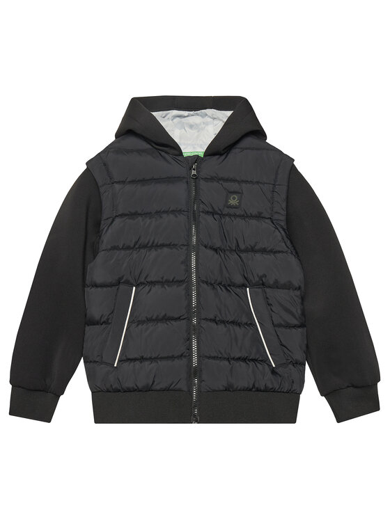 United Colors Of Benetton Kurtka przejściowa 2KL9CN064 Czarny Regular Fit