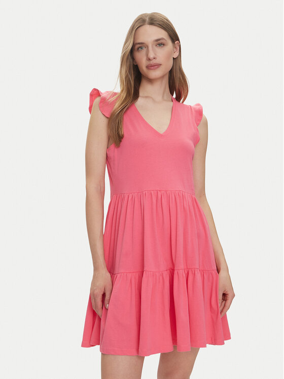 ONLY Sukienka letnia May 15226992 Różowy Regular Fit miniaturka