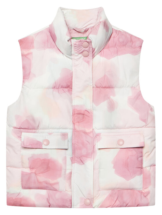 United Colors Of Benetton Kamizelka 2M9GCJ00Y Różowy Regular Fit
