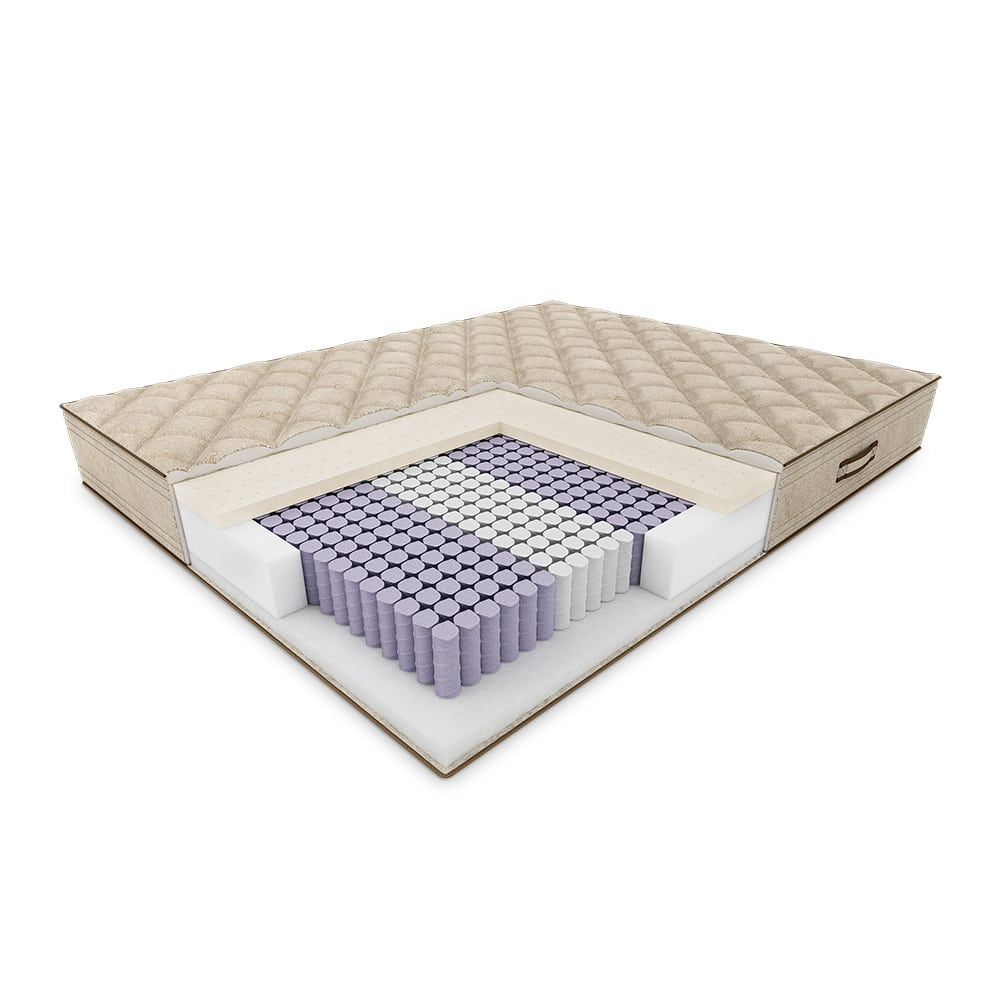 Materac Nevada Hilding 100x200 cm sprężynowy Multipocket, lateks, H3/H4 średnio twardy/twardy
