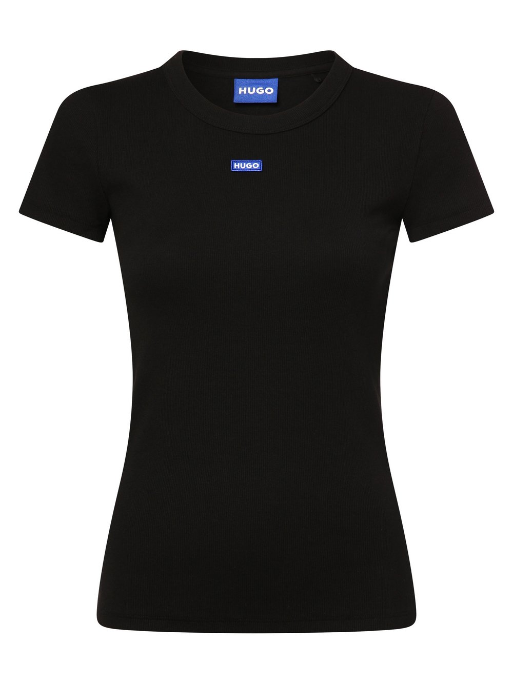 HUGO BLUE Koszulka damska - Easy Tee_B Kobiety Bawełna czarny, M