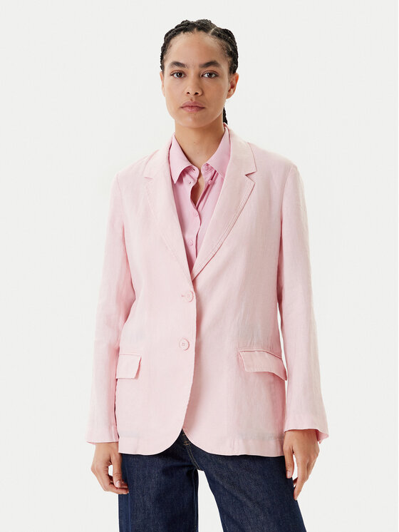 United Colors Of Benetton Marynarka 2AGHDW00R Różowy Regular Fit