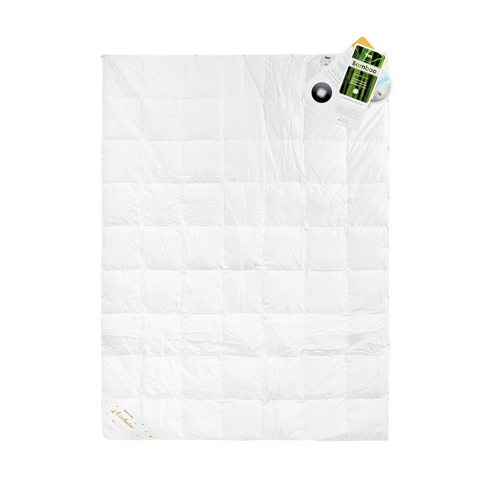 Kołdra Dream AMZ 200x200 cm Letnia Kremowy puch gęsi 90%, inlet bawełniany 100%, włókna bambusowe