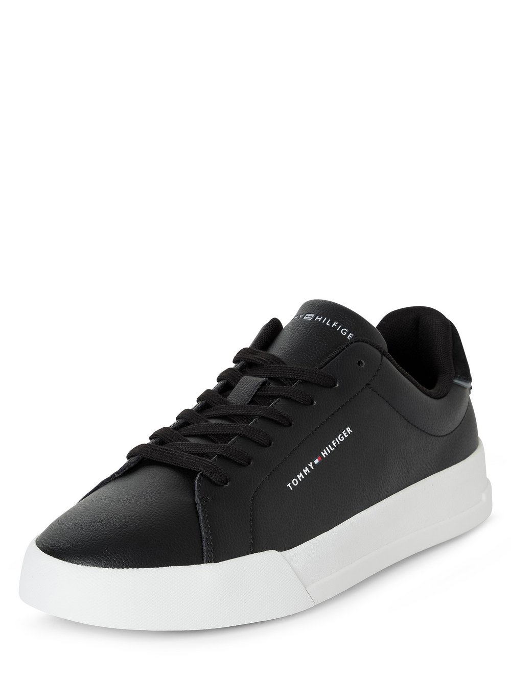Tommy Hilfiger Męskie buty sportowe z zawartością skóry Mężczyźni skóra czarny, 43